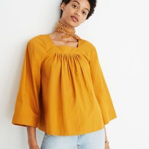 Madewell Square Neck Blouse Size M